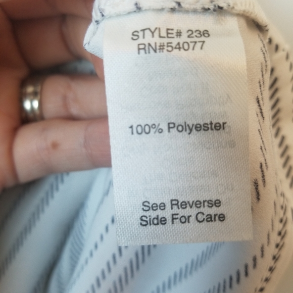 Cabi woman's white and black Madeleine top blouse - Picture 6 of 10